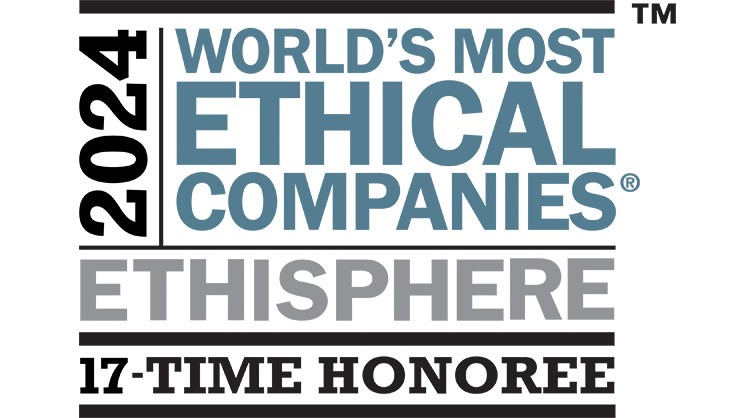 World’s Most Ethical Companies for the 17th consecutive year