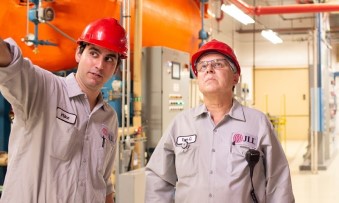 JLL engineers discussing over project