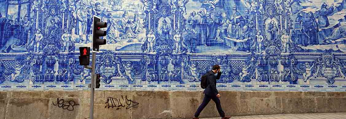 Art on the street wall