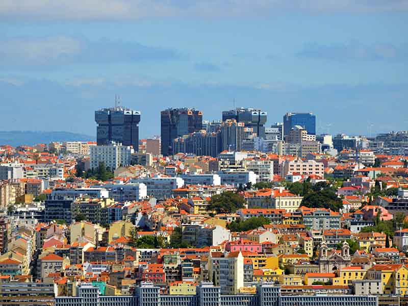 City aerial view