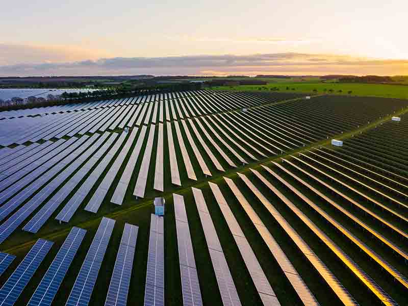 Generate power through Solar panel technology